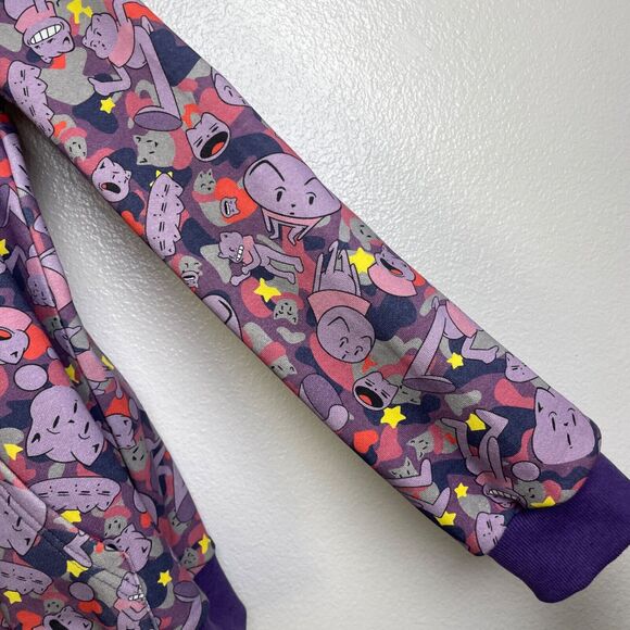 Gilf Gavin X ByBimsee Purple Full Zip Cat Hoodie Gavin South AOP Men Large - Picture 5 of 9